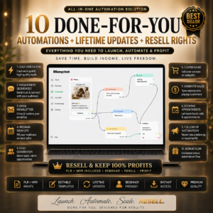 12 DFY MANYCHAT AUTOMATION FLOWS | PLR + MRR INCLUDED | Ready-To-Resell Faceless Marketing Systems