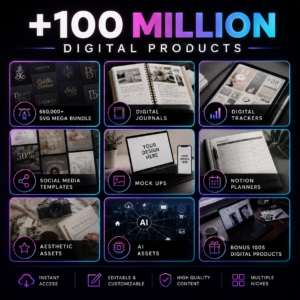 100M+ PLR & MRR Digital Product Bundle | Master Resell Rights Vault | Passive Income Business Kit | Done-For-You Digital Products