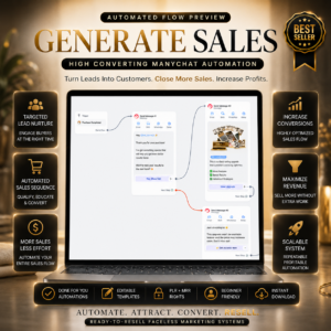 12 DFY MANYCHAT AUTOMATION FLOWS | PLR + MRR INCLUDED | Ready-To-Resell Faceless Marketing Systems
