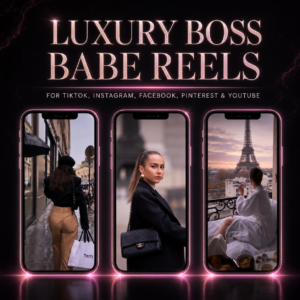 2000+ Luxury Boss Babe Reels Bundle | Aesthetic Faceless Marketing Content | PLR + MRR Digital Product Pack