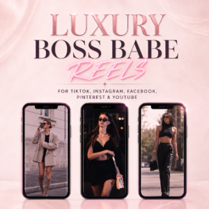 2000+ Luxury Boss Babe Reels Bundle | Aesthetic Faceless Marketing Content | PLR + MRR Digital Product Pack