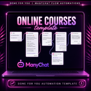 DFY ManyChat Automation Templates | Chatbot Flow Bundle for Business | PLR + MRR Digital Product Pack