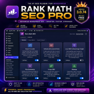 Rank Math SEO Pro Plugin | Advanced WordPress SEO Tool for Website Optimization