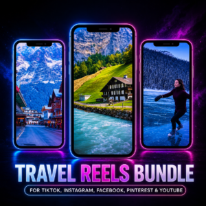 600+ Faceless Travel Reels Bundle | Viral Travel Content Pack for TikTok, Instagram & YouTube Shorts | PLR + MRR Included