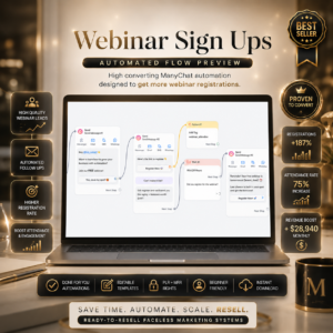12 DFY MANYCHAT AUTOMATION FLOWS | PLR + MRR INCLUDED | Ready-To-Resell Faceless Marketing Systems
